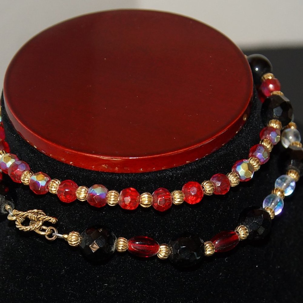 10.5  inch beaded necklace.